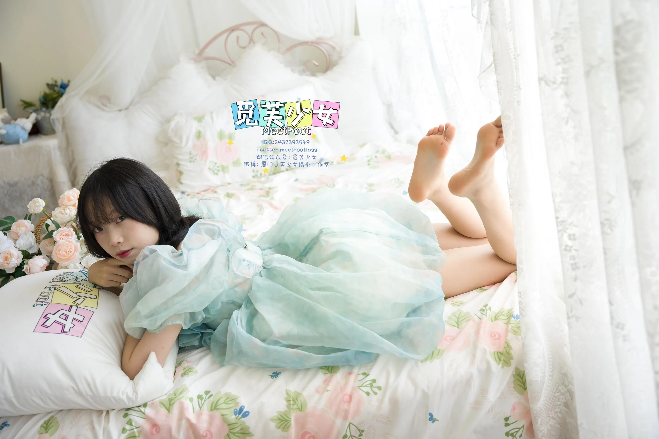 觅芙少女 NO.033 小婉-一袭蓝色纱裙构筑今晚浪漫的梦境-PIC [249P]插图9
